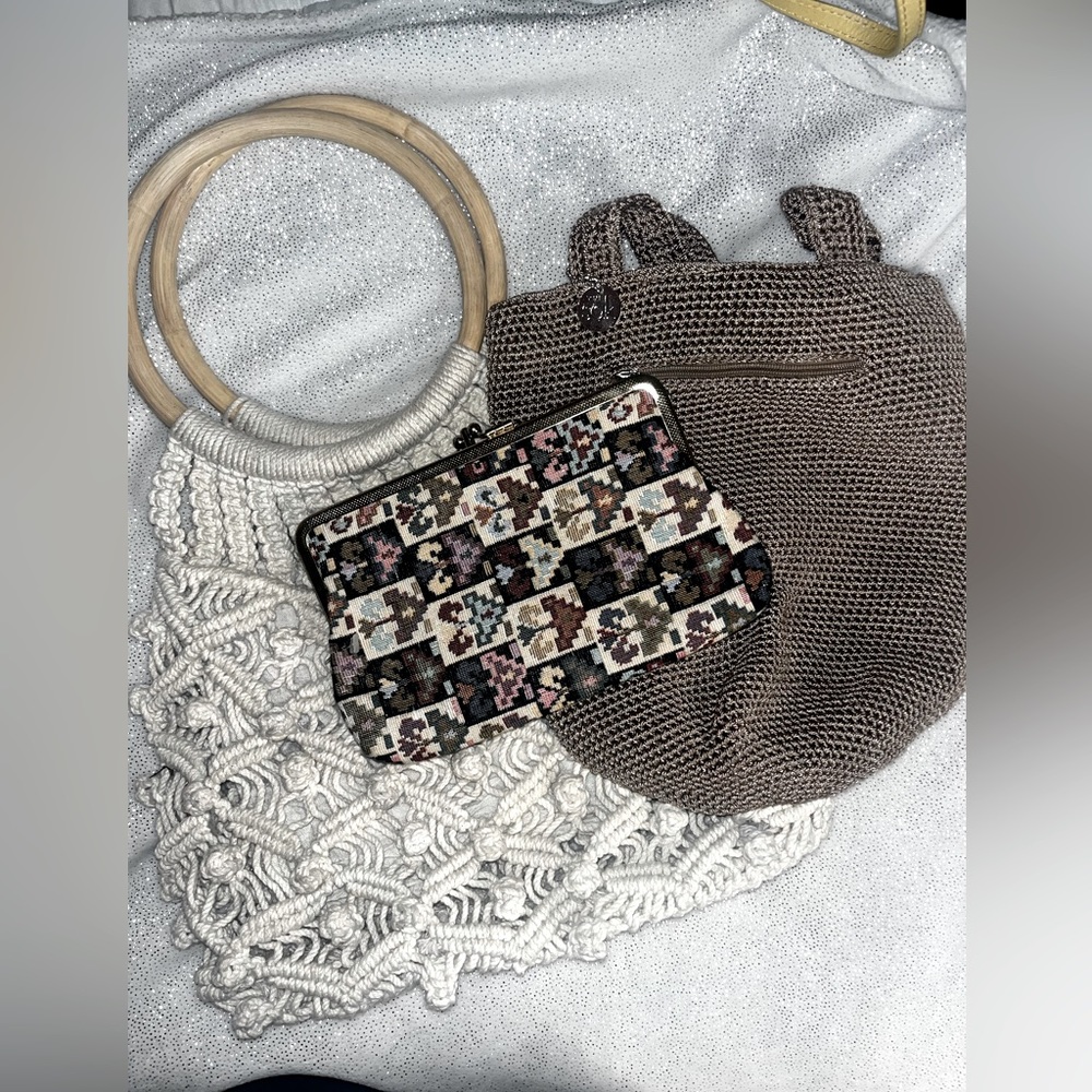 The Sak crossbody and 2 mint condition vintage pieces